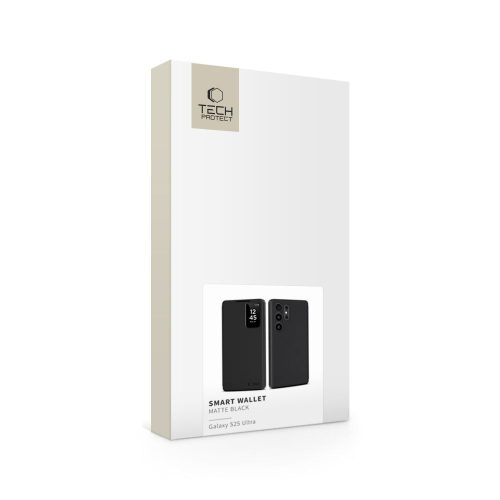Tech-Protect Smart Wallet tok – Samsung Galaxy S25 Ultra, matt fekete