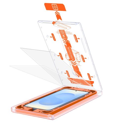 Tech-Protect Quick Set+ kijelzővédő üveg – Samsung Galaxy S24+ / S25+, átlátszó, 2 db
