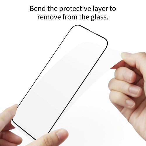 Tech-Protect Glass Fit+ kijelzővédő üveg – Samsung Galaxy S25 Edge, fekete keret, 2 db