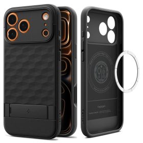   Spigen Parallax S MagSafe tok – iPhone 17 Pro Max / 18 Pro Max, matt fekete