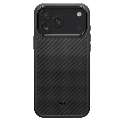 Spigen Enzo Aramid T MagSafe CC tok – iPhone 17 Pro / 18 Pro, fekete