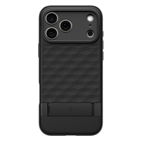 Spigen Parallax S MagSafe tok – iPhone 17 Pro / 18 Pro, matt fekete
