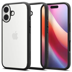 Spigen Ultra Hybrid tok – iPhone 17, matt fekete