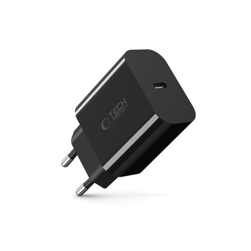 Tech-Protect NC20W hálózati töltő, 20 W PD, 1× USB-C, fekete