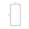 Tech-Protect Quick Set+ kijelzővédő üveg – iPhone 17 Pro, fekete keret, 2 db