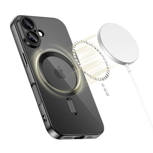 Tech-Protect MagFlex MagSafe tok – iPhone 17, fényes fekete