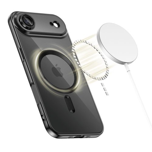 Tech-Protect MagFlex MagSafe tok – iPhone Air, fényes fekete