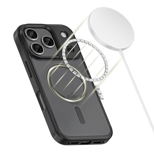 Tech-Protect MagMat MagSafe tok – iPhone 17 Pro, matt fekete