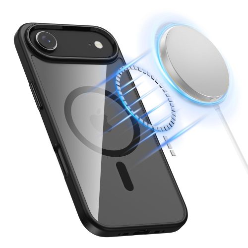 Tech-Protect MagMat MagSafe tok – iPhone Air, fekete / átlátszó