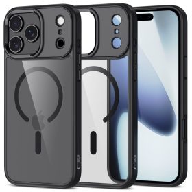   Tech-Protect MagMat MagSafe tok – iPhone 17 Pro Max, fekete / átlátszó