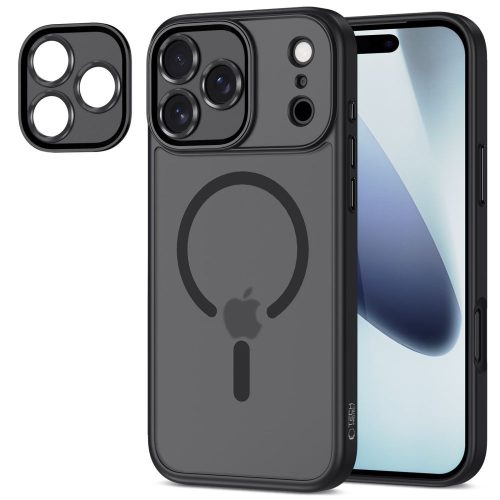 Tech-Protect MagCam MagSafe tok – iPhone 17 Pro Max, matt fekete