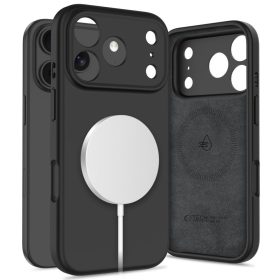   Tech-Protect Silicone MagSafe tok – iPhone 17 Pro Max, fekete