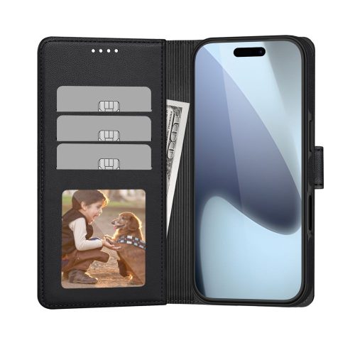 Tech-Protect Wallet MagSafe tok – iPhone Air, matt fekete