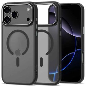   Tech-Protect MagEdge MagSafe tok – iPhone 17 Pro Max / 18 Pro Max, matt fekete / fémszürke