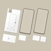 Tech-Protect Glass Fit+ kijelzővédő üveg – Samsung Galaxy S25 FE, fekete keret, 2 db
