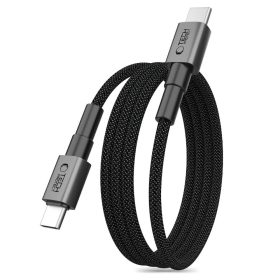   Tech-Protect UltraBoost DNA MagTwist USB-C–USB-C töltőkábel, 100 W, 2 m, szürke