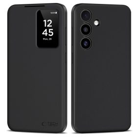   Tech-Protect Smart Wallet tok – Samsung Galaxy S25 FE, matt fekete