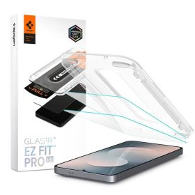  Spigen Glas.tR EZ Fit Pro kijelzővédő üveg – Samsung Galaxy S25 FE, átlátszó, 2 db
