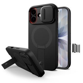 Tech-Protect Kevlar Aura MagSafe tok – iPhone 17, fekete