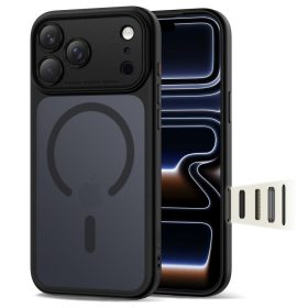   Tech-Protect MagPeak MagSafe CC tok – iPhone 17 Pro Max, matt fekete