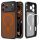 Spigen Ultra Hybrid MagSafe tok – iPhone 17 Pro Max, matt fekete / narancssárga