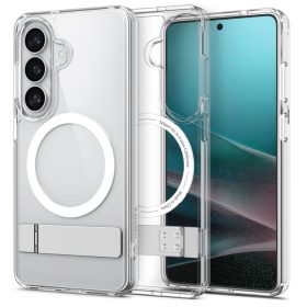   Spigen Ultra Hybrid S MagSafe tok – Samsung Galaxy S26, átlátszó / fehér