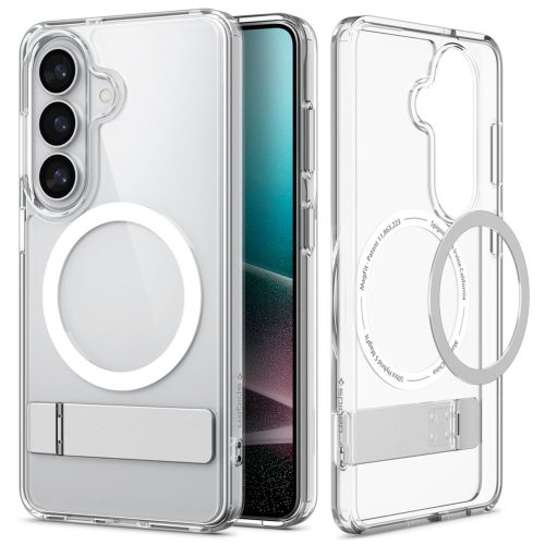 Spigen Ultra Hybrid S MagSafe tok – Samsung Galaxy S26, átlátszó / fehér