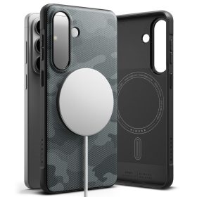   Ringke Onyx Magnetic MagSafe tok – Samsung Galaxy S26, fekete, terepmintás