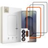 Tech-Protect Easy Set+ kijelzővédő üveg – Samsung Galaxy S26 Ultra, fekete keret, 2 db, kameravédővel