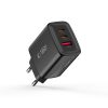 Tech-Protect NCA65W GaN hálózati töltő, 65 W PD, 2× USB-C + 1× USB-A, fekete