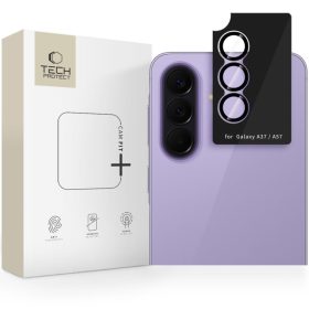   Tech-Protect CamRing Fit+ kameravédő üveg – Samsung Galaxy A37 / A57 5G, fekete, 1 készlet