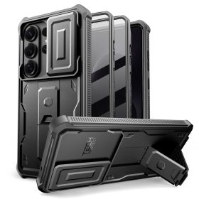   Tech-Protect Kevlar Cam+ tok – Samsung Galaxy S26 Ultra, fekete, 2 első kerettel