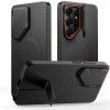 Tech-Protect Kevlar Aura MagSafe tok – Samsung Galaxy S26 Ultra, fekete / narancssárga