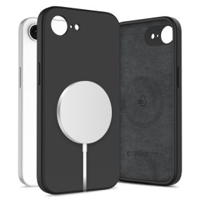   Tech-Protect Silicone MagSafe tok – iPhone 16e / 17e, fekete