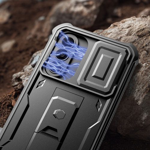 Tech-Protect Kevlar Cam+ tok – Samsung Galaxy A36 / A37 5G, fekete, 2 első kerettel
