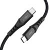 Tech-Protect Ub11T UltraBoost USB-C–USB-C töltőkábel, 240 W, 1 m, fekete