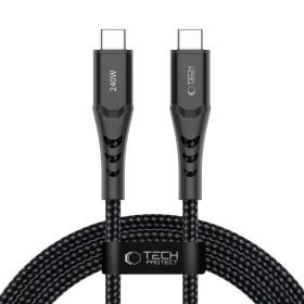   Tech-Protect Ub11T UltraBoost USB-C–USB-C töltőkábel, 240 W, 2 m, fekete