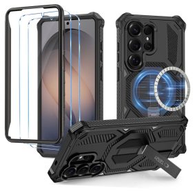   Tech-Protect MagBlast MagSafe tok – Samsung Galaxy S26 Ultra, fekete, 2 db üveggel