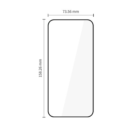 Tech-Protect Glass Fit+ kijelzővédő üveg – Samsung Galaxy A27 5G, fekete keret, 2 db