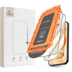   Tech-Protect Quick Set+ kijelzővédő üveg – iPhone 17 Pro Max / 18 Pro Max, fekete keret, 2 db