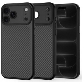   Tech-Protect MagCam MagSafe tok – iPhone 17 Pro / 18 Pro, fekete, karbonmintás