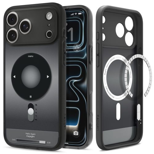 Spigen Ultra Hybrid MagSafe tok – iPhone 17 Pro Max / 18 Pro Max, fekete
