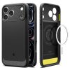 Spigen Rugged Armor MagSafe tok – iPhone 17 Pro / 18 Pro, matt fekete