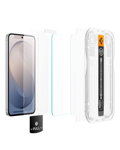 Spigen Glas.tR EZ Fit Pro AC kijelzővédő üveg – Samsung Galaxy S26 FE, átlátszó, 2 db