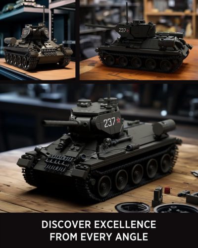 Nifeliz T-34/85 – Építőkocka Harckocsi Modell (NF10270, 818 db)