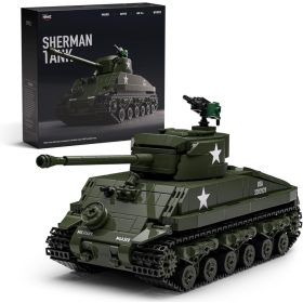   Nifeliz Sherman M4 Harckocsi – Építőkocka Katonai Modell (NF10313, 860 db)