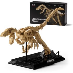   Nifeliz Velociraptor Fossil – Építőkocka Dinoszaurusz-csontváz Modell (NF10357, 498 db)